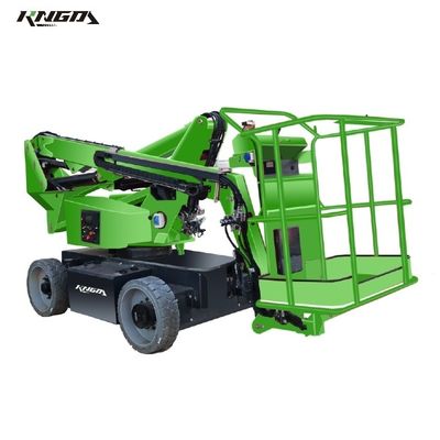 30 Ft 34 Foot 40 Ft Articulating Boom Lift With Jib 12m Electric Drive Motor Power 2X4
